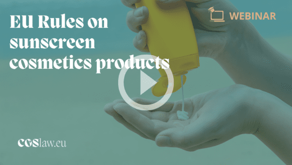 EU rules on sunscreen cosmetic products