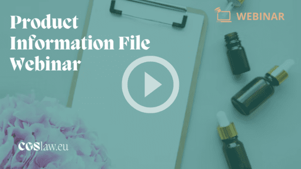 Product Information File Webinar